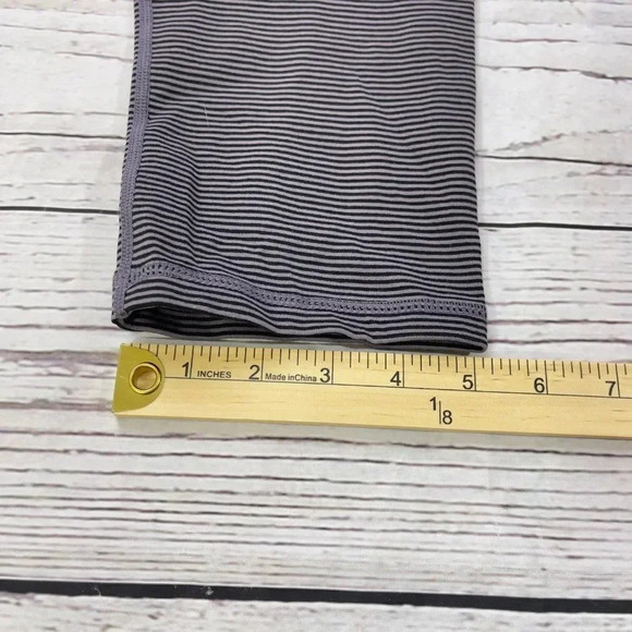 Glyder Striped Cropped Legging White Black Stripe - Picture 5 of 11